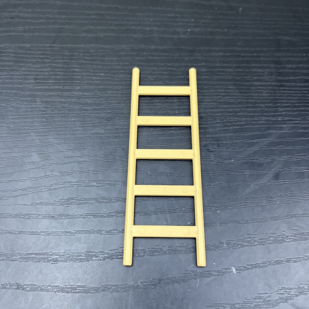 Vintage 1974 Playmobil Geobra 5-Rung Ladder Replacement Part Accessory‎ Brown